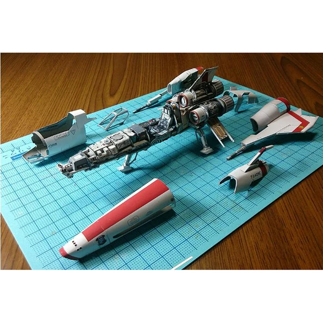 Battlestar Viper 2 Viper Mk2 3D Paper Model DIY Handmade Spacecraft Toy 4