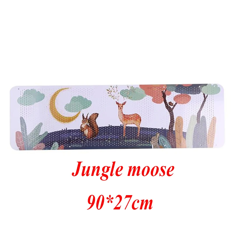 Jungle moose Новая Домашняя крышка кондиционера Регулируемый, для ветрового стекла кондиционер Baffle щит ветровой направляющей месяц прямой анти-Ветер щит - Цвет: Jungle moose