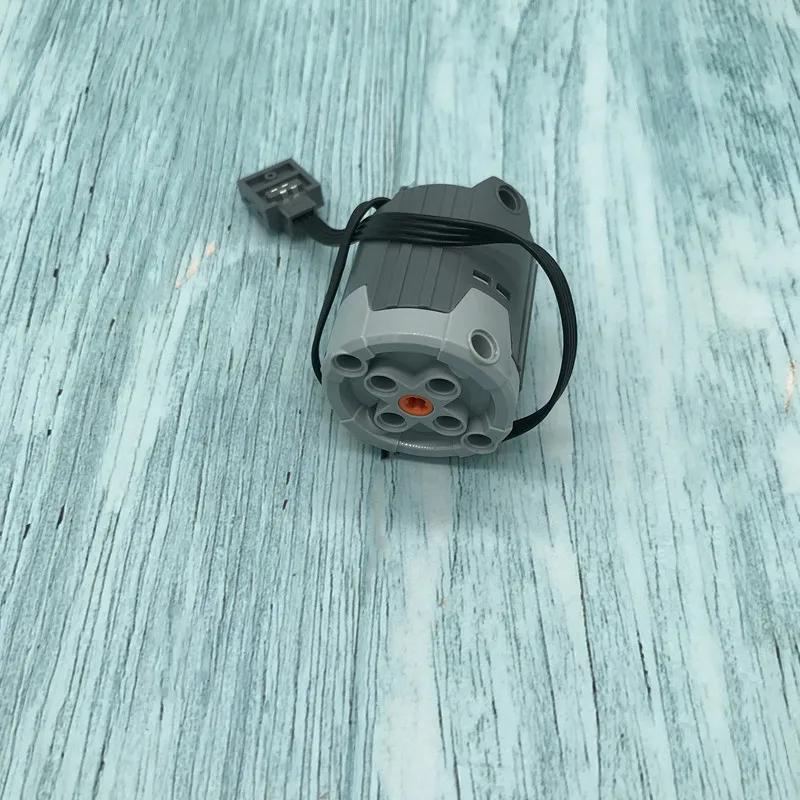 

Technic Parts Electric Power Functions 8882 XL Motor 6x6x6 with Dark Gray Bottom and 20cm Wire Brick Parts Compatible with 58121