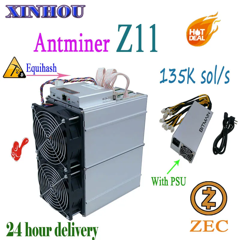 Asic Miner Antminer Z11 135k с БП Equihash ZEC ZEN mining лучше Z9 z9mini B7 Baikal G28 Whatsminer M3X Innosilicon A9