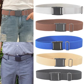 

Elastic Belts Women Men Invisible Waist Belt for Jeans Adjustable Buckle Belt BMF88