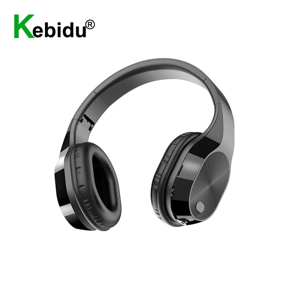 T5 Head Mounted Headphones 3 5mm Wireless Bluetooth 5 0 Headphones 9D Stereo Earphones Music Headsets With Mic Support TF Card