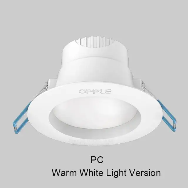 Xiaomi ople 3 Вт светодиодный светильник лампа Вниз Светильник 3 Вт Светодиодный светильник Лампа цветовая температура круглый потолочный встраиваемый светильник для дома - Цвет: warm white light