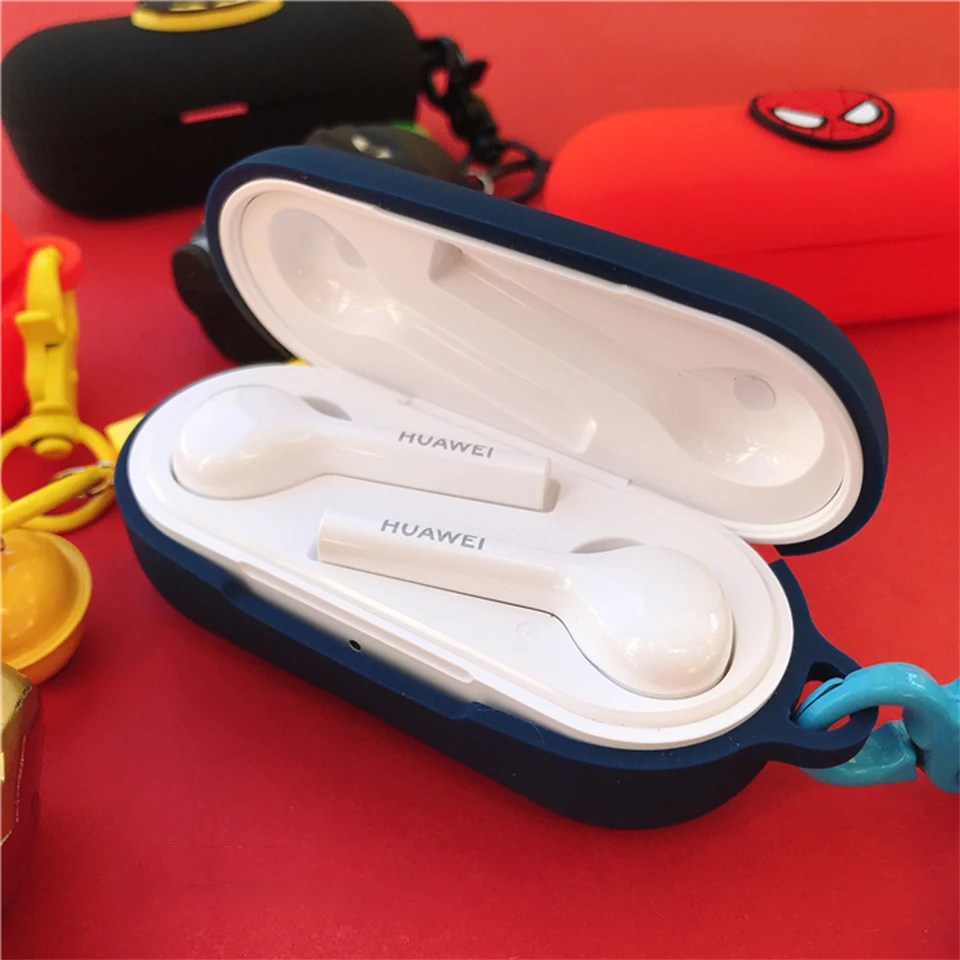Высокое качество 3D мультфильм силиконовый чехол для huawei FreeBuds для Honor Flypods Lite Молодежная версия наушники защитный Брелок «Обложка»