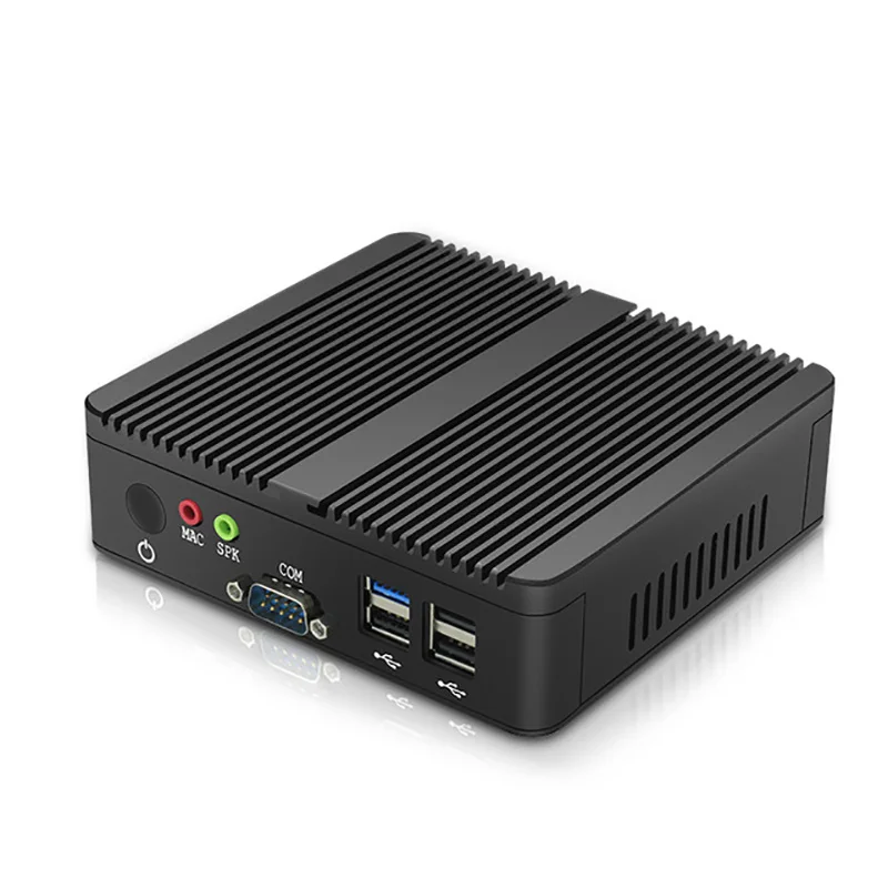 Безвентиляторный мини ПК Pentium J2900 четырехъядерный двойной LAN 2* COM Windows 7 Wifi HDMI бытовой ПК HTPC ТВ коробка Мини компьютер