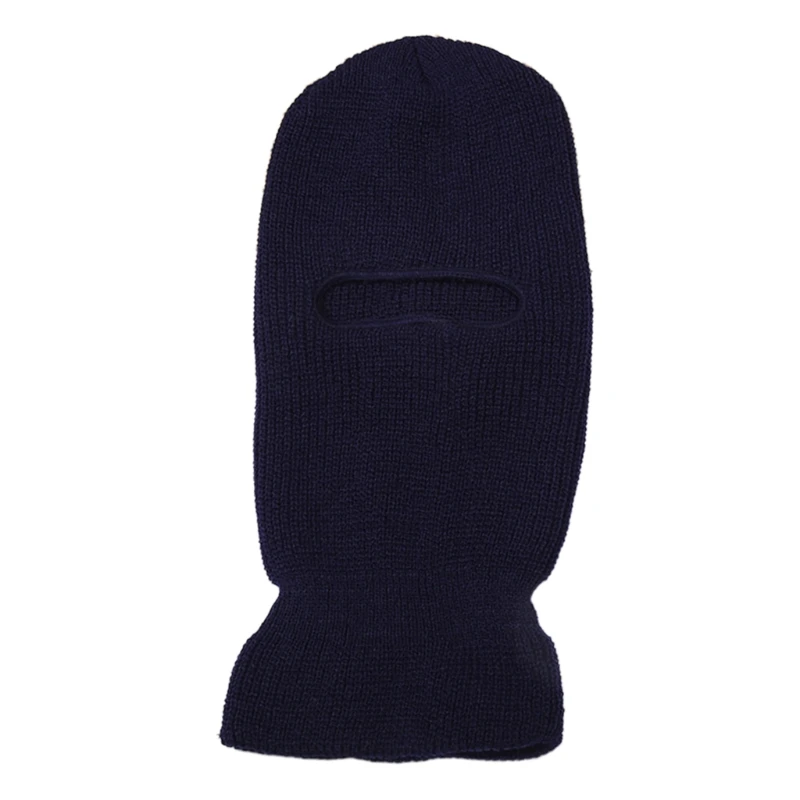 Multi Color Knitted Hat Solid Color 1 Hole Knitted Full Face Cover Balaclava Thermal Kid Adult for Halloween Gatherings DXAA 