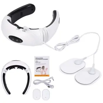 

Electric Neck Massager & Pulse Back Massage 6 Modes Far Infrared Heating Pain Relief Tool Health Care Masajeador Machine