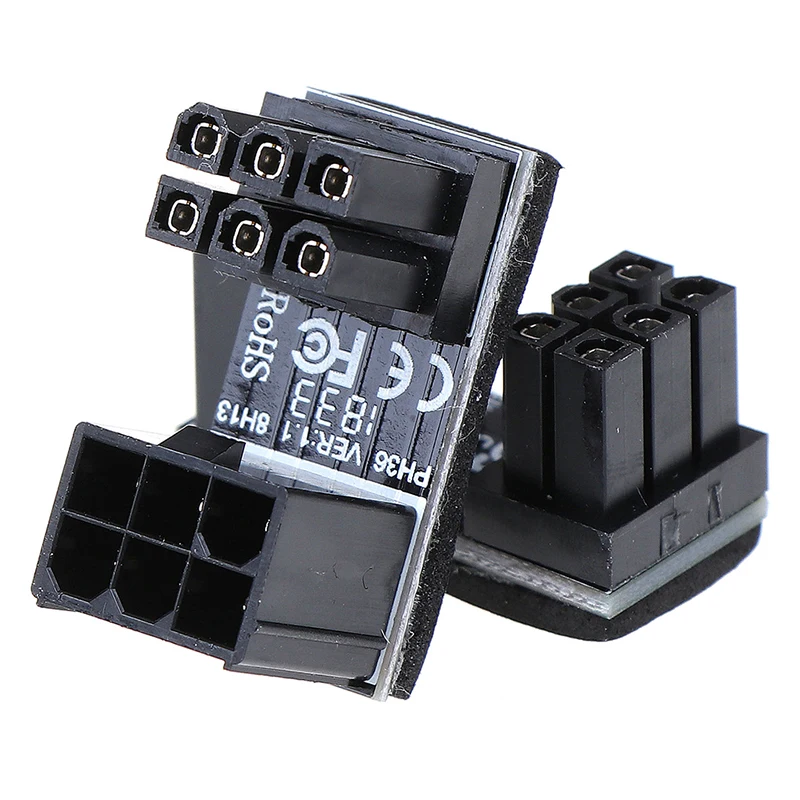 1 шт. разъем питания для видеокарты 6PIN адаптер поворот на 180 градусов|Компьютерные