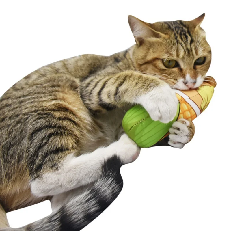 Ворсовая кошачья плюшевая пищалка игрушка для решения скуки котенок аппетитная Подушка игрушка с кошачьим котом