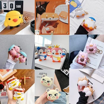 

Cute Case On For Airpods Case Cartoon Silicone Coque For Apple Airpods 1 2 Protective Case Cover For Air pods Cover Coque Funda