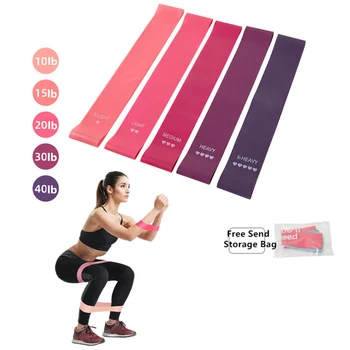 

Home Workout Sport Yoga Stretch Belt Yoga Resistance Bands 5 Level Rubber Gym Workout Training Pull Rope For Sports Pilates