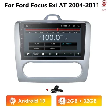 

2 DIN 9 Inch Android 10 GPS Navigation Touchscreen Quad-core Car Radio For 2004 2005 2006-2011 Ford Focus Exi AT Car Multimedia