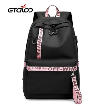 

2020 New School Backpack Female Backpacks For Girls Teenagers Cat Pattern Shoulder Bag Students School Travel Bag USB Charging
