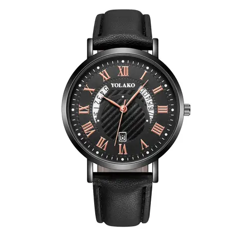 Mens Watches Top Brand Fashion Date Alloy Case Synthetic Leather Analog Quartz Sport for Men Relogio Masculino Reloj Hombres