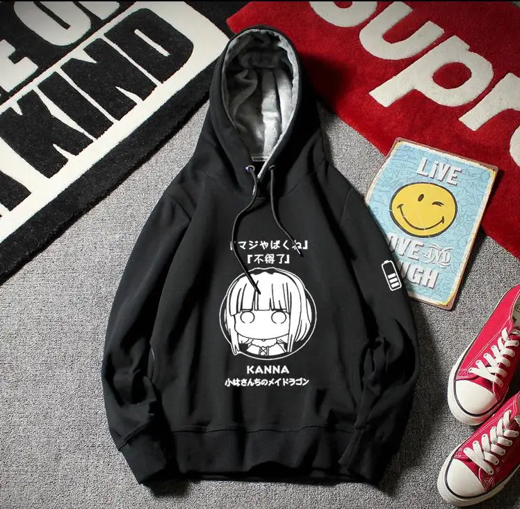 Кобаяши-сан Кобаяши Сан Чи no Maid Dragon толстовки ray zack пальто с капюшоном толстые пуловеры для мужчин и женщин куртка толстовка Новинка