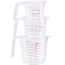 1 шт. прозрачный формочки для выпекания кексов, Кухня инструменты 250/500/1000 мл масштабируется качество Пластик мерный стаканчик инструмент чашка