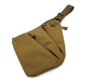 Left Khaki Тактическая многофункциональная Скрытая тактическая сумка-кобура для хранения оружия Мужская Левая Правая нейлоновая сумка на плечо Противоугонная сумка нагрудная сумка - Цвет: Left Khaki