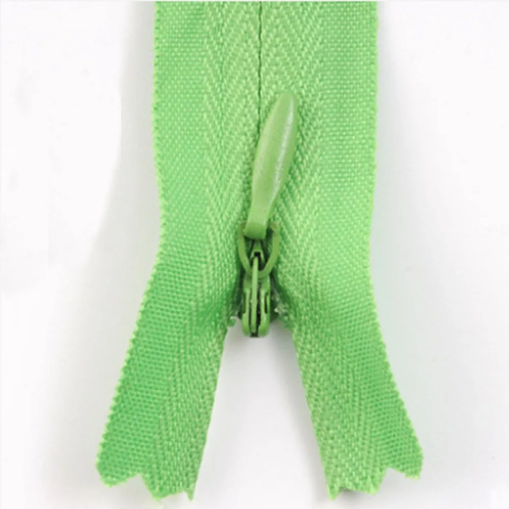 green 10 шт./пакет 28 см; большие размеры 35-40 см, 45 см 50 см 55 60 СМ № 3 Длинные невидимых застежек-молний DIY нейлон катушки молнии для шитья одежды аксессуар - Цвет: green