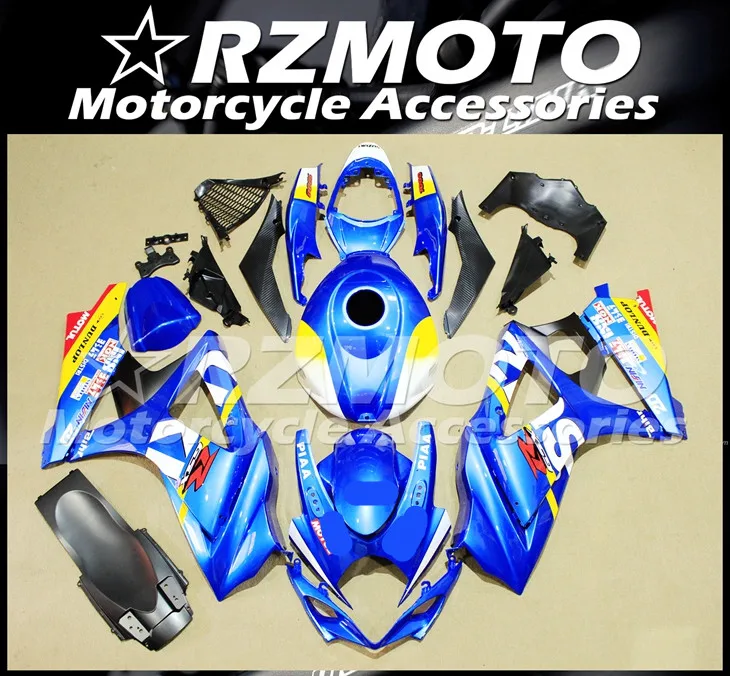 ABS мотоцикл обтекатель комплект для SUZUKI GSXR1000 K7 2007-2008 год кузов литьевая форма Магазин № 1096