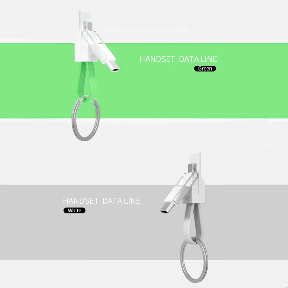 3 в 1 Мини брелок USB кабель Micro usb type C зарядный кабель для iPhone iPod быстрое зарядное устройство кабель синхронизации данных и зарядки кабель