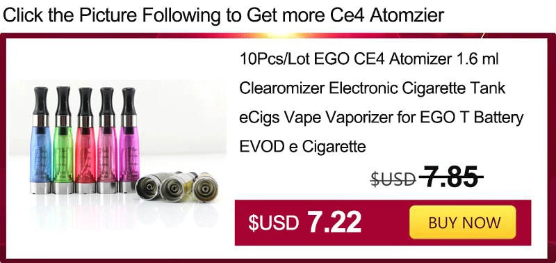 EGo CE4, стартовый набор, электронная сигарета, вейп ручка, батарея Ego T, 1,6 мл, CE4, атомайзер с зарядным устройством USB, блистерные наборы, 10 цветов