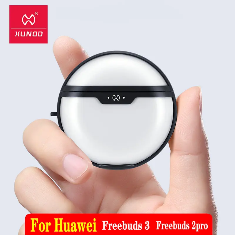 Чехол Xundd для huawei Freebuds 3, чехол, Противоударная подушка безопасности, бампер, крышка, крючок, прозрачный, для huawei Freebuds 2 Pro, чехол для наушников
