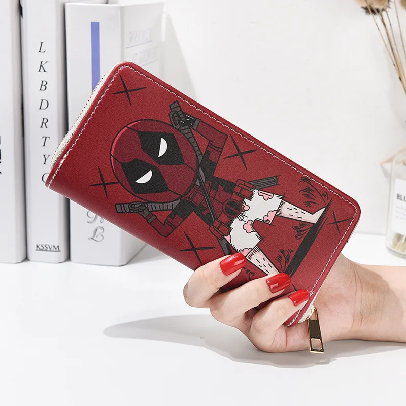

The Avengers Captain America Thor Robert Bruce Banner Deadpool Wonder Woman Wolverine Cosplay Coin Purse Wallet Card Holder