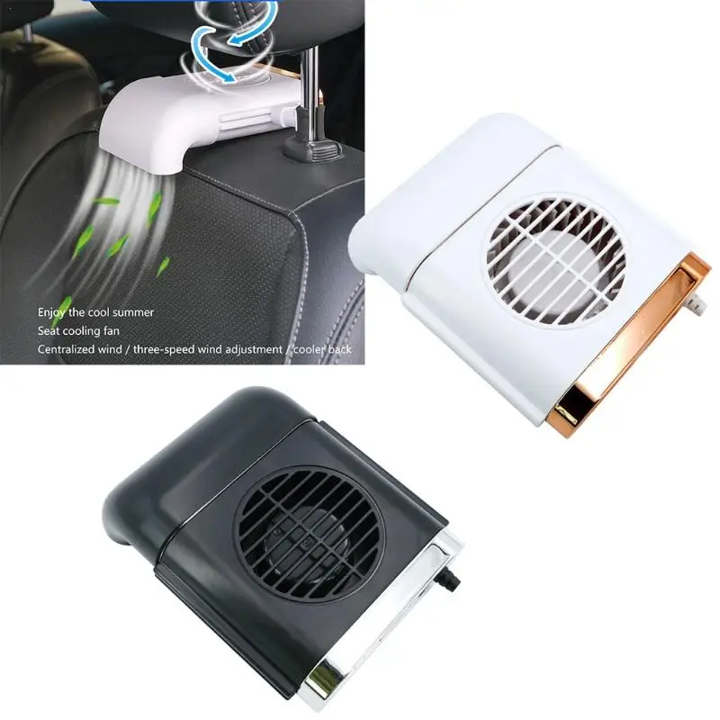 Car Back Seat Mini USB Fan Foldable Silent Fan Three Grade Wind Speed