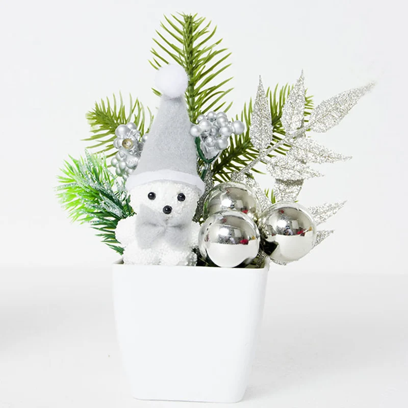 

Creative Potting Pine Nuts Red Fruit Desk Table Ornaments Decor Christmas Decoration for Home Xmas Party New Year Gift