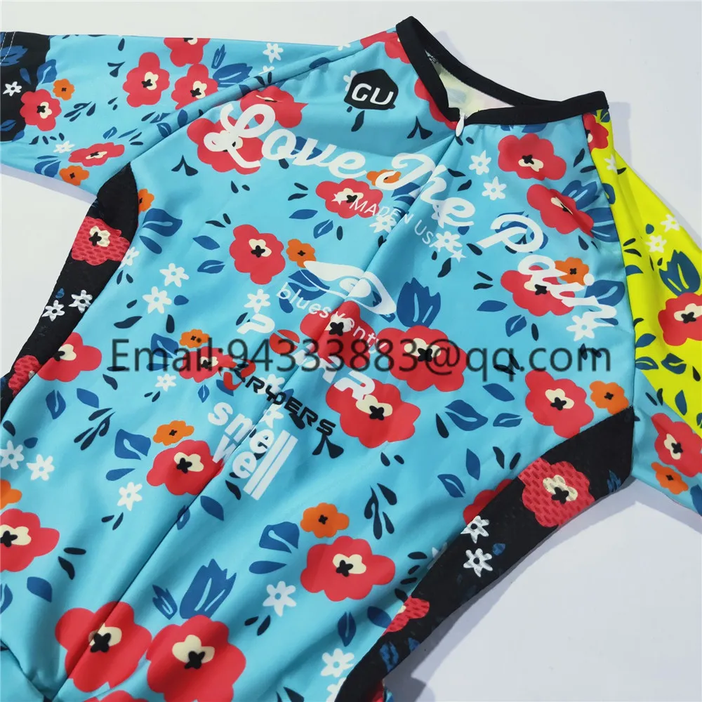 Love the pain classic graffiti cycling skinsuit women team swimsuit ropa ciclismo mujer triathlon suit bike equipment uniforme