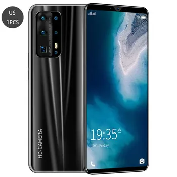 

P43 Max Smartphone 6.3-Inch Water Screen Large Screen Smart Phone 1+8G Flash Memory Fingerprint Unlocking US/EU/UK/AU