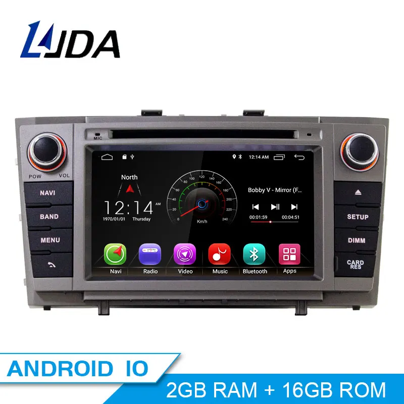 Автомобильный DVD плеер LJDA 2 Din Android 10 0 для Toyota Avensis T27 2009 2014 Wifi GPS Радио Гб ОЗУ 16 ПЗУ