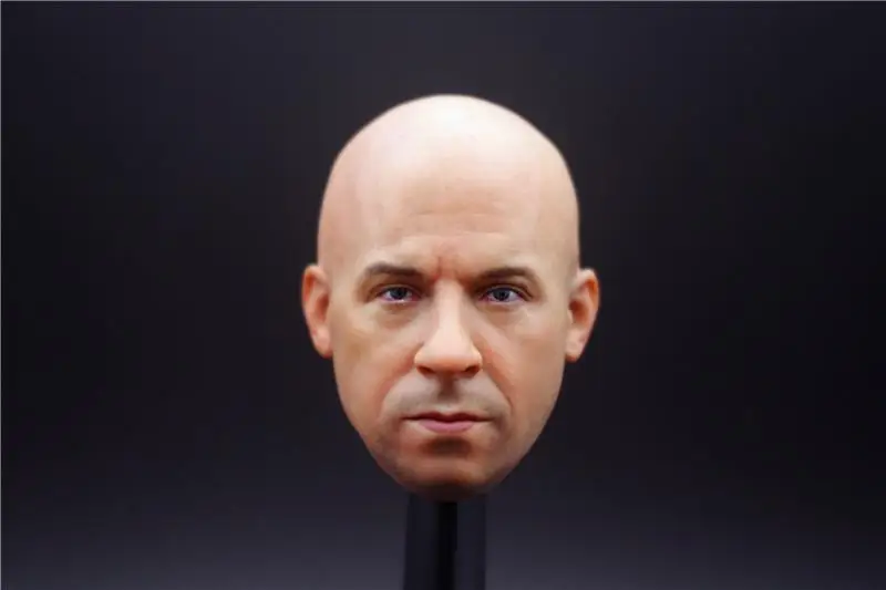 1/6 шкала Мужская фигурка аксессуар Мужская голова Sculpt драйвер Macho Mr. Vin дизельная голова жажда лысый модель для 1" сильная фигурка - Цвет: head