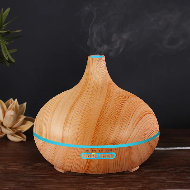 

Creative Wood Grain Aroma Diffuser Office Indoor Desktop Humidifier Essential Oil Atomization Diffuser Gift Customization