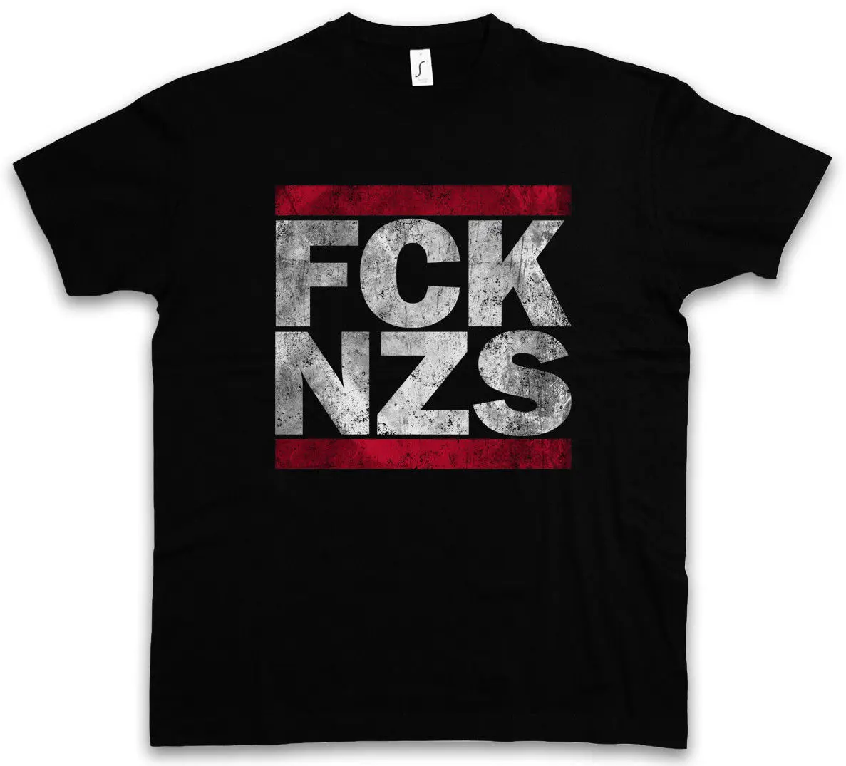 Fck Nzs футболка анти фашистов забавная рубашка сосуществуют демонстрации Fluchtlinge в