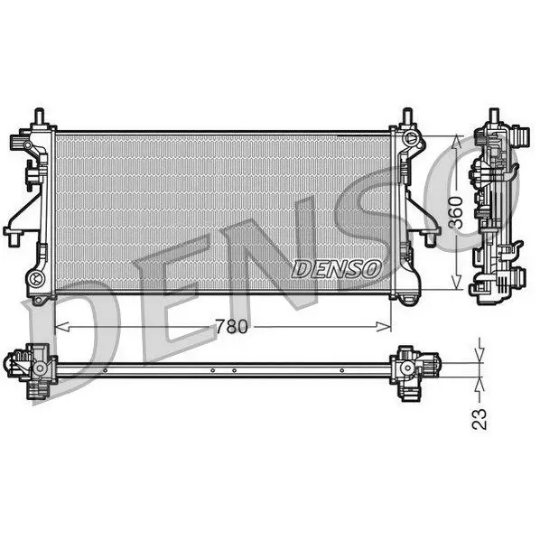 Радиатор системы охлаждения мКПП\ Fiat Ducato IV 2.3JTD 06 DENSO