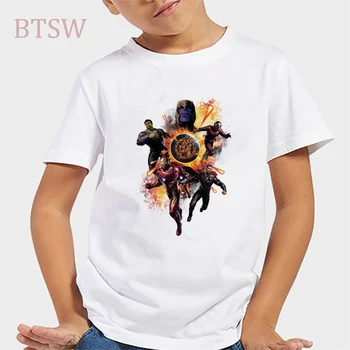 

Children Avengers Endgame Friends Animal Boys Girls Tops Tees Cartoon Funny T-Shirts Kids Summer Casual Clothes 3 To 9 Years