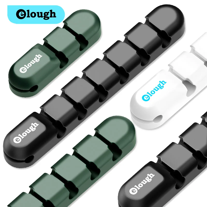Органайзер Elough для USB-кабеля Силиконовый протектор рабочего стола 7 5 3 зажимов