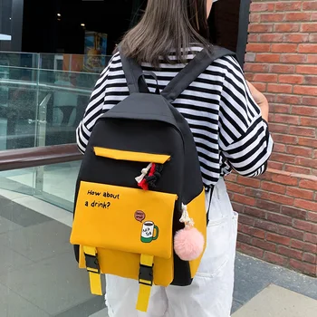 

2020 New Fashion Student Backpack Women's Small Fresh Literary Backpack Two-color Design Luxury Version Backpack