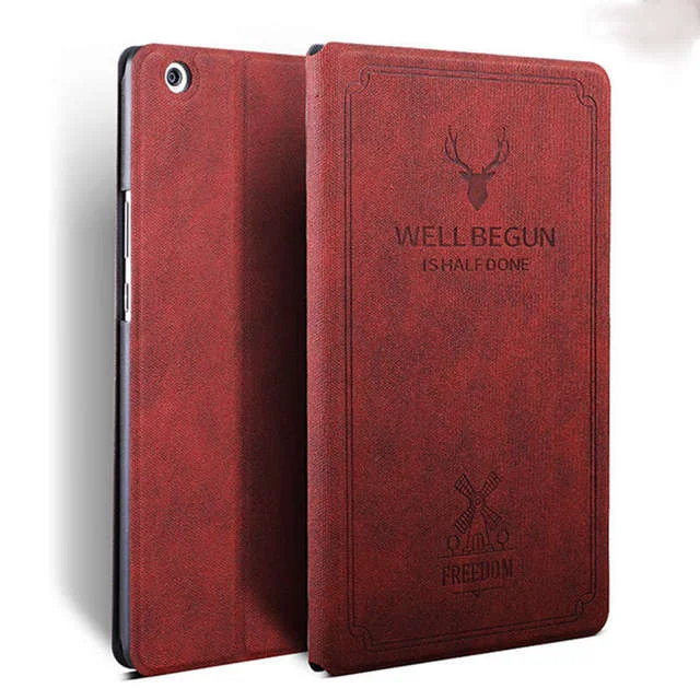 Wine Red Ретро чехол для iPad Mini 1 2 3 Магнитный смарт-чехол для iPad Mini 2 Авто Режим сна/пробуждения Стенд из искусственной кожи Funda для iPad Mini 3 Чехол - Цвет: Wine Red