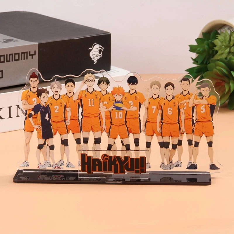 Anime Haikyuu!! Acrylic Stand Figure Model Table Plate Volleyball Boys Action Figures Toys Anime Activities Desk Decor Ornaments