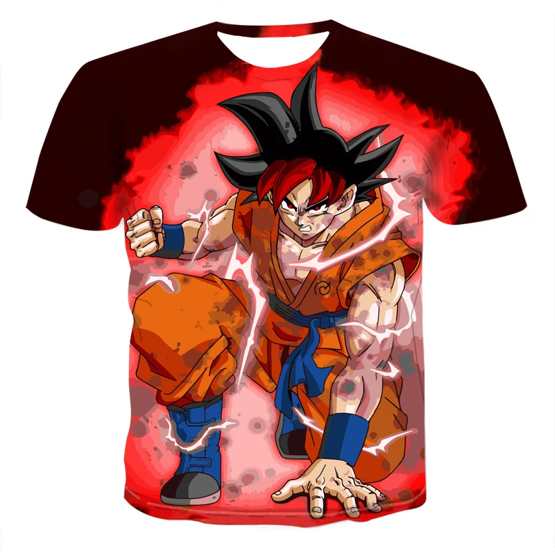 Новинка, футболка Dragon Ball Z, мужская летняя футболка с 3D принтом, супер сайян Сон Гоку, черная Вегета, битва Драконий жемчуг, Повседневная футболка, топы, футболки - Цвет: TXU130
