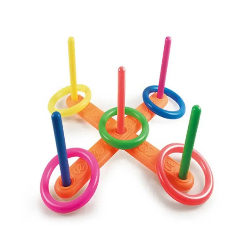 

Plastic Toss Rings Cross Target Pile Throw Carnival Backyard Park Games Kids Intelligence Development Educational Exercise Toy