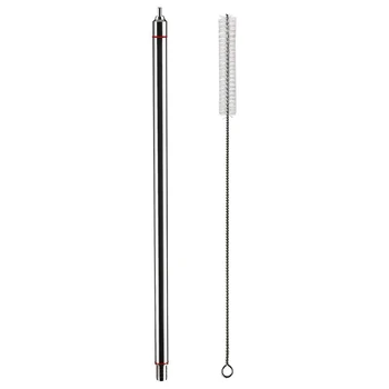 

13.7 Inch Length Food Grade Stainless Steel Spring Loaded Beer Bottle Filler With 13.7 Inch Nylon Cleaning Brush Home Brewing