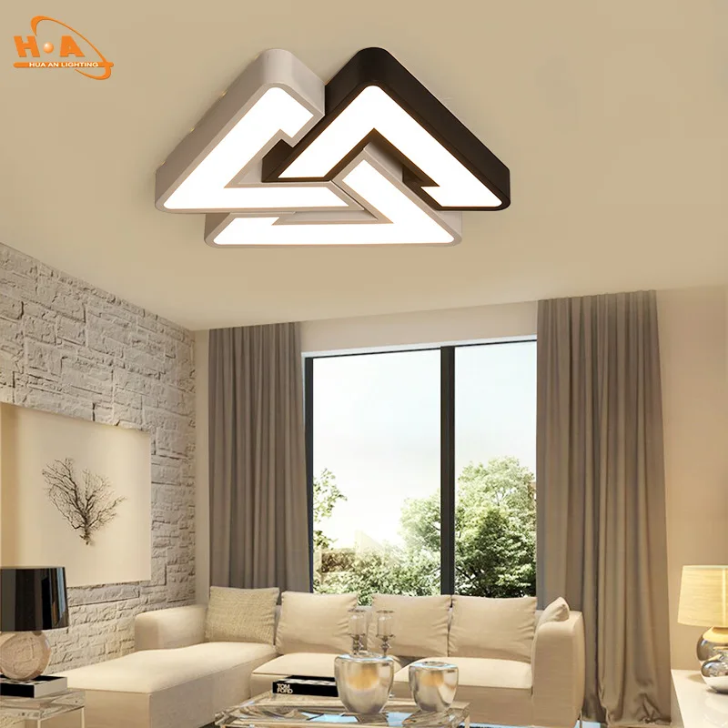 

LED Ceiling Lamp Creative Triangular Living Room Lamp Bedroom Lamp Restaurant Balcony Lighting Simple Post-modern Lamps