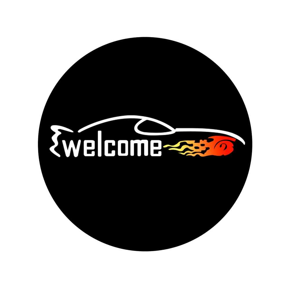 2X гоночный автомобиль логотип Автомобильный Дверной Светильник проектор для Volkswagen VW Golf Passat Touareg Tiguan Jetta EOS Sharan любезно Призрак Тень - Испускаемый цвет: RACING CAR Logo