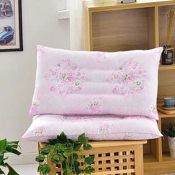 

46*72CM Cotton Washable Pillow geometric Memory Foam Pillow Feather silk cotton pillow core single cervical protection pillow