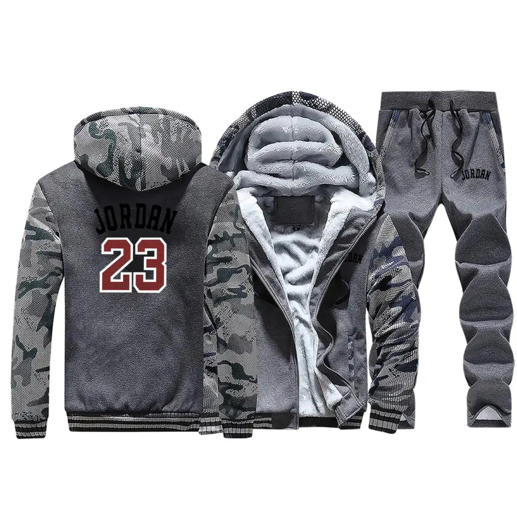 Jordan 23, мужской спортивный костюм, комплект, мужские теплые штаны, брендовая толстовка+ брюки, мужской костюм, горячая спортивная одежда, мужской спортивный костюм, мужской костюм - Цвет: Dark Gray 1