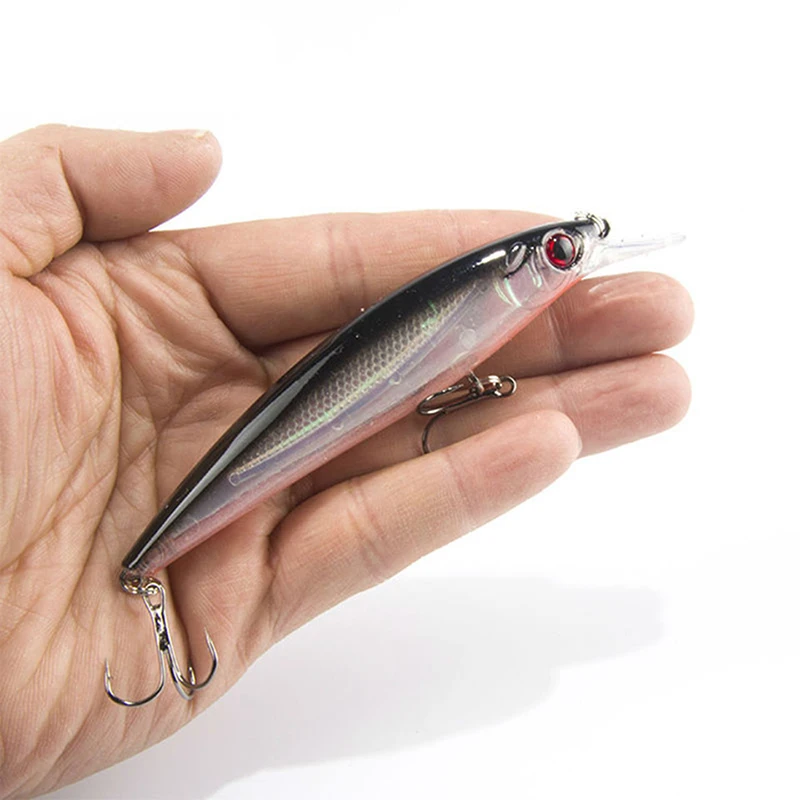 

WALK FISH 1Pcs 11CM 13.5G artificial Fishing Lure Minnow Lures Fishing Tackle isca Quality Hook Swimbait Hard Bait Pesca