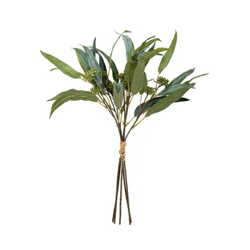 

Shop Home Living Room Model Bundle of Eucalyptus Leaves Artificial Flower Almost Mister Flower Model Silk Flower
